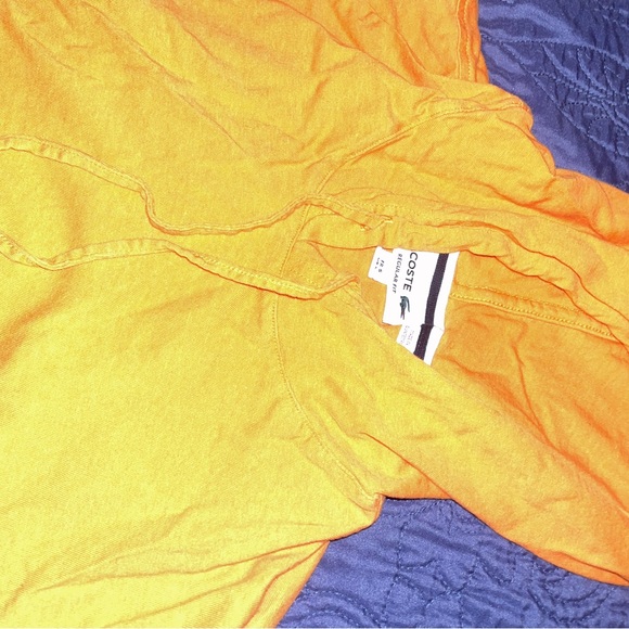 Lacoste Long Sleeve Shirt with Hood - Vibrant Orange - Picture 3 of 3